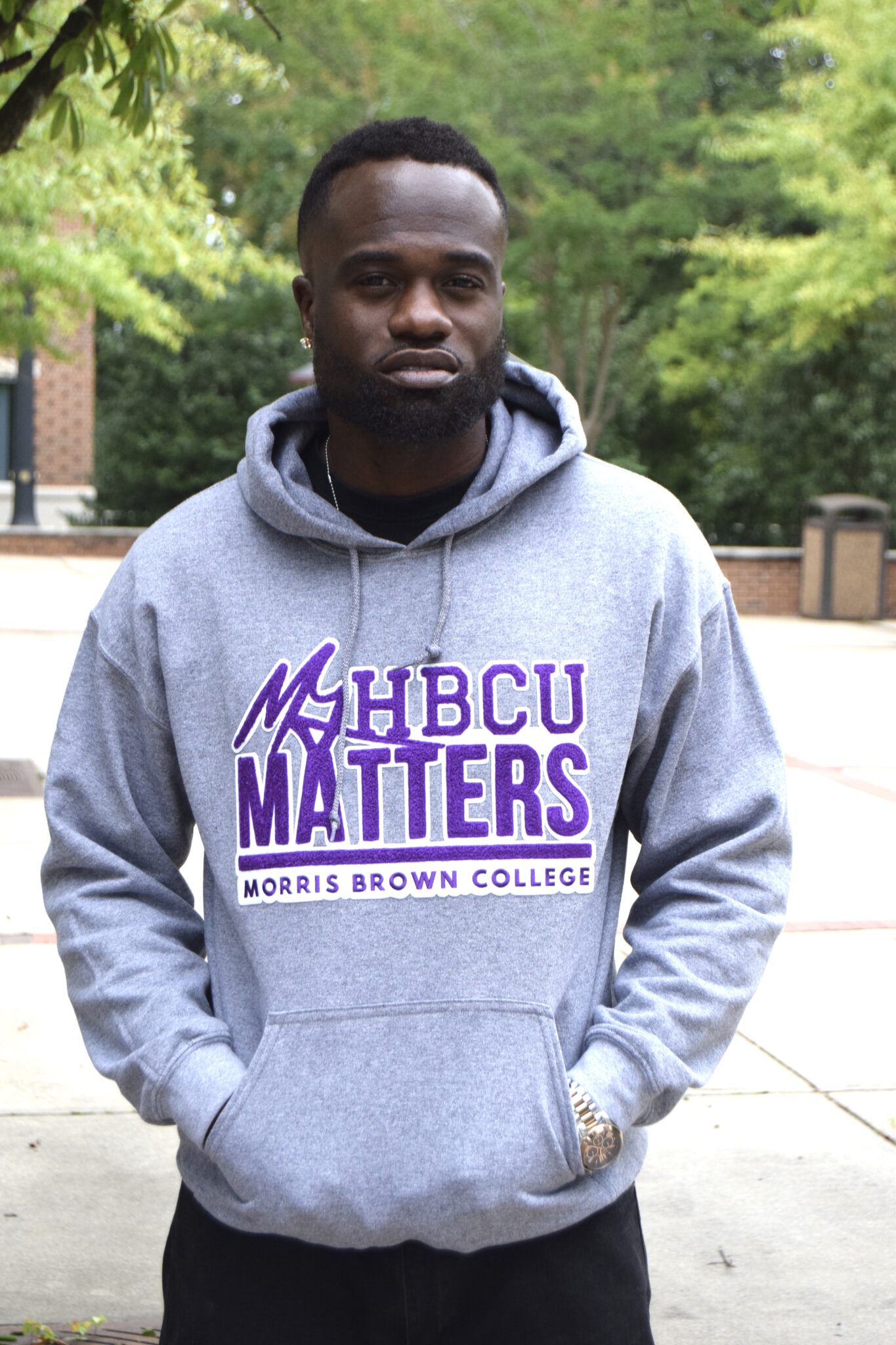 Morris Brown College Gray My Hbcu Matters Hoodie Unisex My Hbcu Matters 6083